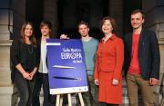 Gewinnerteam: Lilla Hankiss, Thomas Wagner, Stefan Niesmann, Jurymitglied Marie-Therese Duffy-Häusler, Jonas Dinkhoff, 