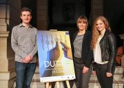 Gewinnerteam: Daniel Bruns, Mirja Finke und Lisa Grote mit Ihrem Plakat: Du regelst das!